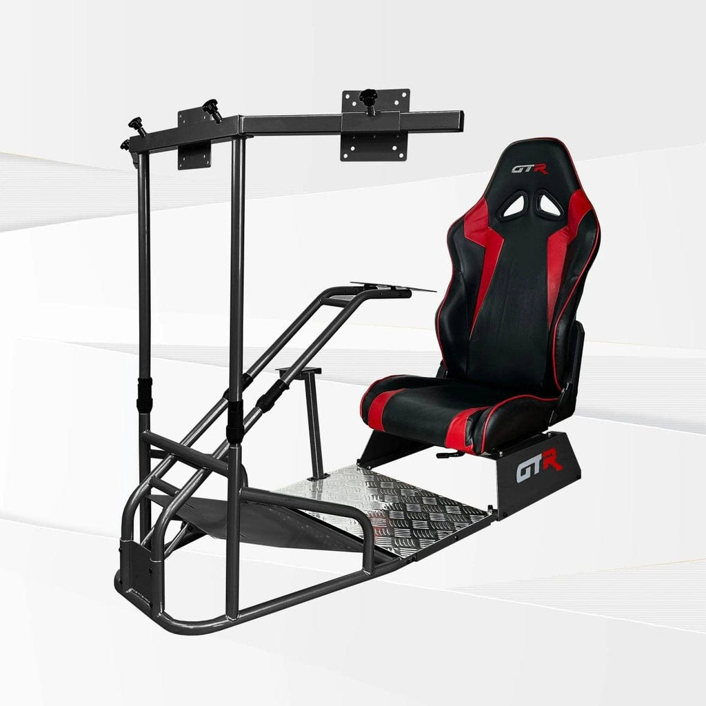 GTR Simulator Racing Simulator Cockpit Majestic Black / Speciale Black/Red GTS-F Model Racing Simulator