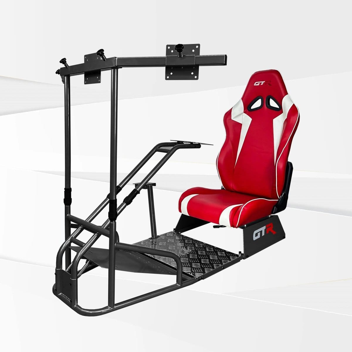 GTR Simulator Racing Simulator Cockpit Majestic Black / Speciale Red/White GTS-F Model Racing Simulator