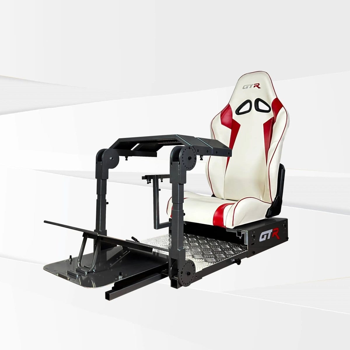 GTR Simulator Racing Simulator Cockpit Majestic Black / Speciale White/Red GTA™ Pro Model Racing Simulator