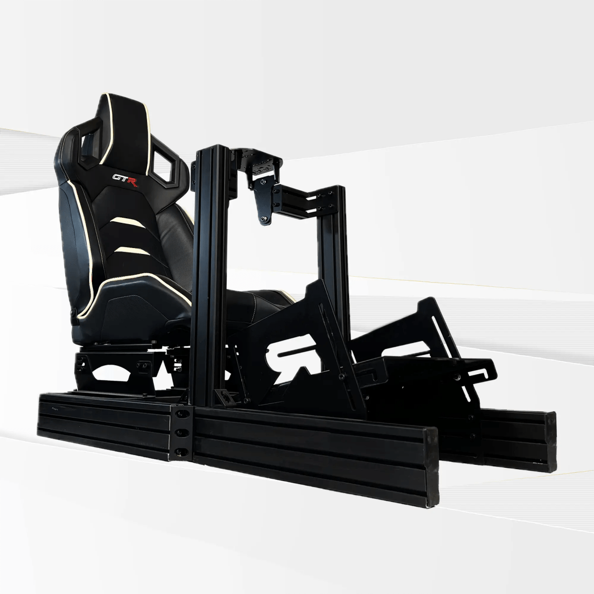GTR Simulator Racing Simulator Cockpit Pista Black/White GTA™ Revolution Racing Simulator
