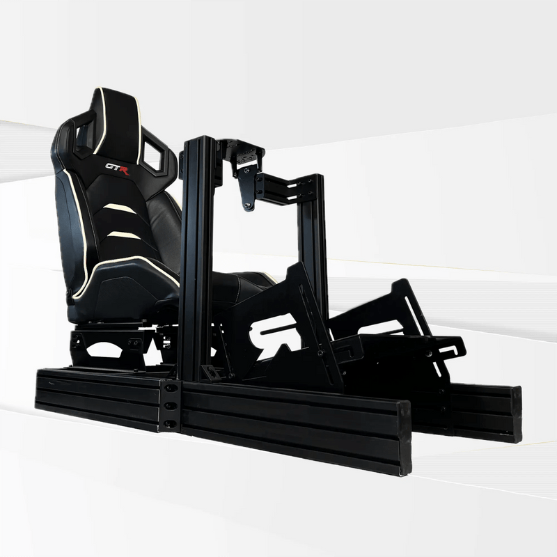 GTR Simulator Racing Simulator Cockpit Pista Black/White GTA™ Revolution Racing Simulator
