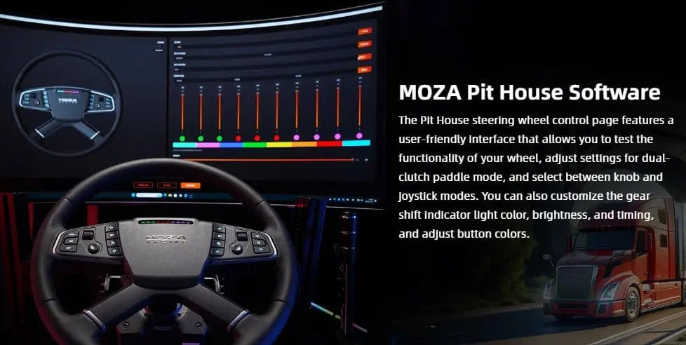 GTR Simulator Steering Wheel MOZA TSW Truck Wheel
