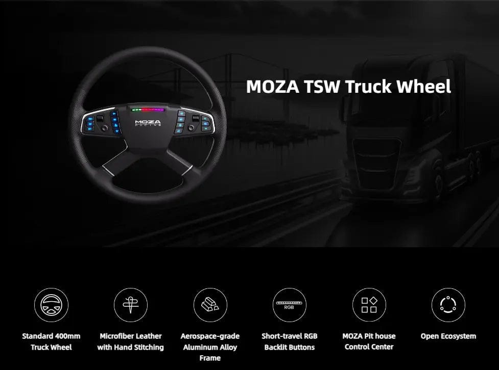 GTR Simulator Steering Wheel MOZA TSW Truck Wheel