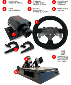 GTR Simulator Wheel Bundle RS30 Ultra Force Feedback Wheel