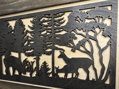 Gun Concealment Furniture - Deer Hunter Coat Rack Hidden Wall Safe with Hooks for Coats, Bags, & Hats - Quick Access Hidden Gun Storage - Wood Gun Cabinet with Secure Magnetic Lock - Bro Dreams