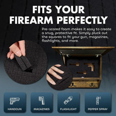 Gun Concealment Furniture - Deer Hunter Coat Rack Hidden Wall Safe with Hooks for Coats, Bags, & Hats - Quick Access Hidden Gun Storage - Wood Gun Cabinet with Secure Magnetic Lock - Bro Dreams