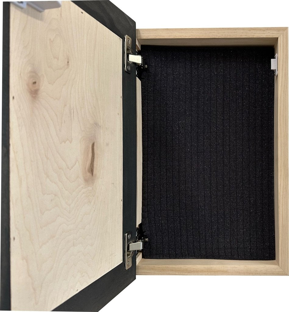 Hidden Gun Safe Black Horse Wall Art Decoration - Secure Gun Cabinet by Bellewood Designs - Bro Dreams