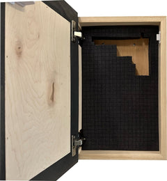Hidden Gun Safe Black Horse Wall Art Decoration - Secure Gun Cabinet by Bellewood Designs - Bro Dreams