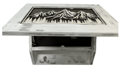 Hidden Gun Safe Coat Rack Snow Mountain Wall Decoration Concealed Shelf Firearm Cabinet - Bro Dreams