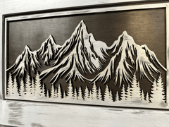 Hidden Gun Safe Coat Rack Snow Mountain Wall Decoration Concealed Shelf Firearm Cabinet - Bro Dreams