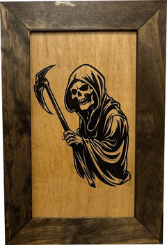 Hidden Gun Safe With Grim Reaper Design, Secure Concealed Gun Shelf by Bellewood Designs - Bro Dreams