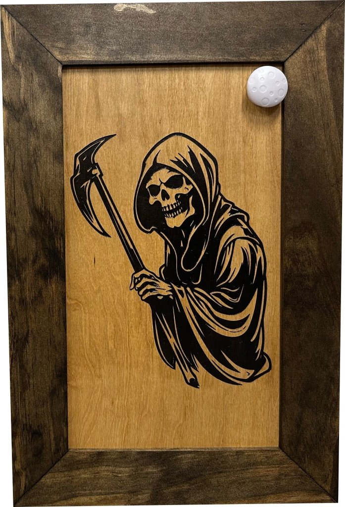 Hidden Gun Safe With Grim Reaper Design, Secure Concealed Gun Shelf by Bellewood Designs - Bro Dreams