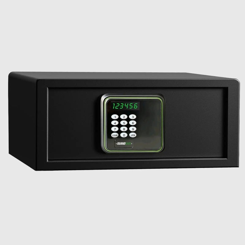 ISLANDSAFE Safe Box Black Green / Keypad only Hovia —  Hotel and Home Safe