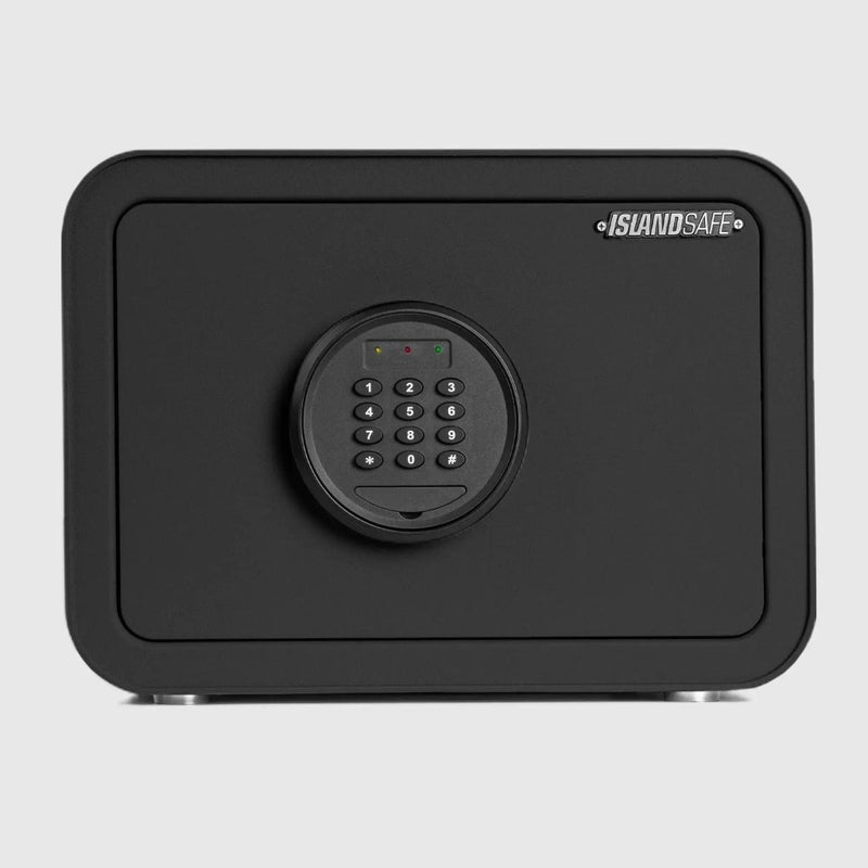 ISLANDSAFE Safe Box Black Millitari QT25 Compact Safe – Secure, Stylish, and Built to Last