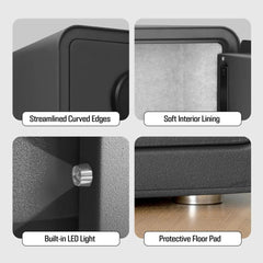 ISLANDSAFE Safe Box Millitari QT25 Compact Safe – Secure, Stylish, and Built to Last