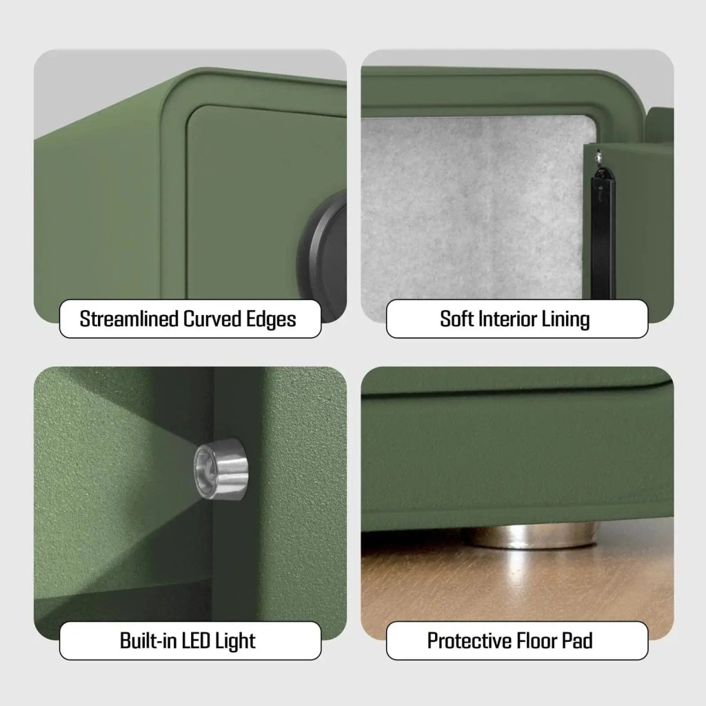 ISLANDSAFE Safe Box Millitari QT25 Compact Safe – Secure, Stylish, and Built to Last