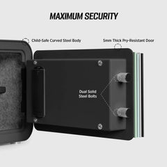 ISLANDSAFE Safe Box Millitari QT25 Compact Safe – Secure, Stylish, and Built to Last