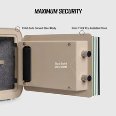 ISLANDSAFE Safe Box Millitari QT25 Compact Safe – Secure, Stylish, and Built to Last