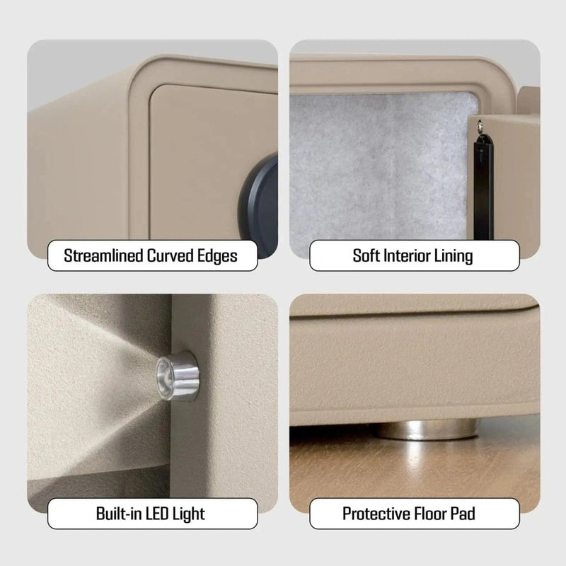 ISLANDSAFE Safe Box Millitari QT25 Compact Safe – Secure, Stylish, and Built to Last