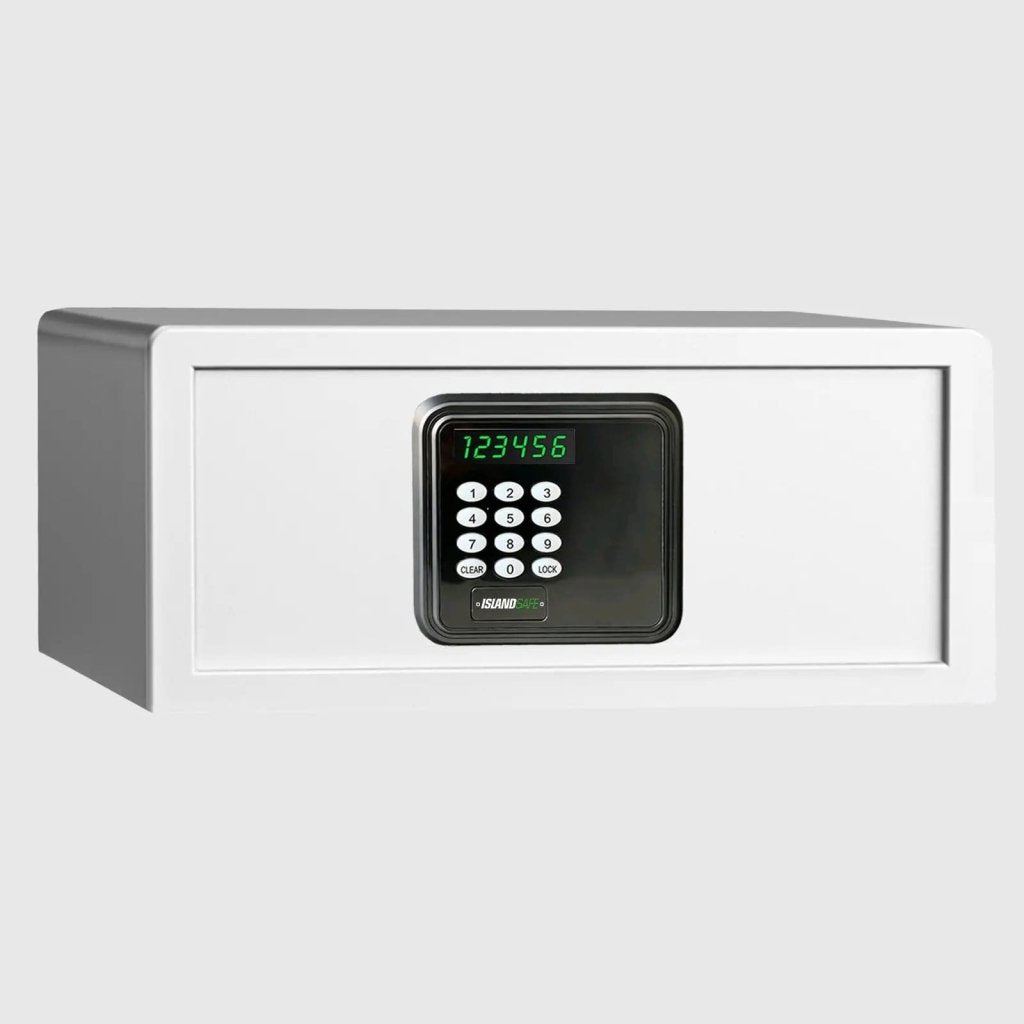 ISLANDSAFE Safe Box White / Keypad only Hovia —  Hotel and Home Safe