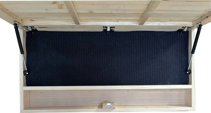 Large American Flag Hidden Gun Storage Cabinet (Black) - Bro Dreams