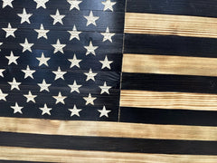 Large American Flag Hidden Gun Storage Cabinet (Black) - Bro Dreams