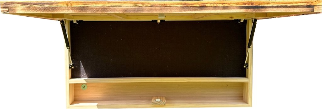 Large Blue Line American Flag Hidden Gun Storage Cabinet (Blue Line) - Bro Dreams