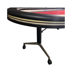 Luxury 94 - Inch Foldable 10 Player Poker Table With LED, Wheels And Cup Holders (SAK24897) - Bro Dreams