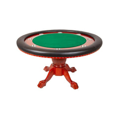 Nighthawk Mahogany Premium Poker Tables - Velveteen - Bro Dreams