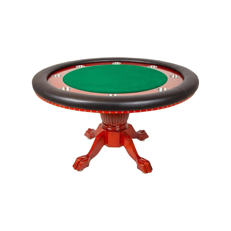 Nighthawk Mahogany Premium Poker Tables - Velveteen - Bro Dreams