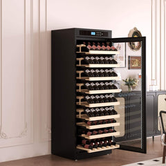 Nuvia Premium Smart Temperature - Controlled Multi - Tier Wine Cabinet For Home And Bar (SAK46361) - Bro Dreams