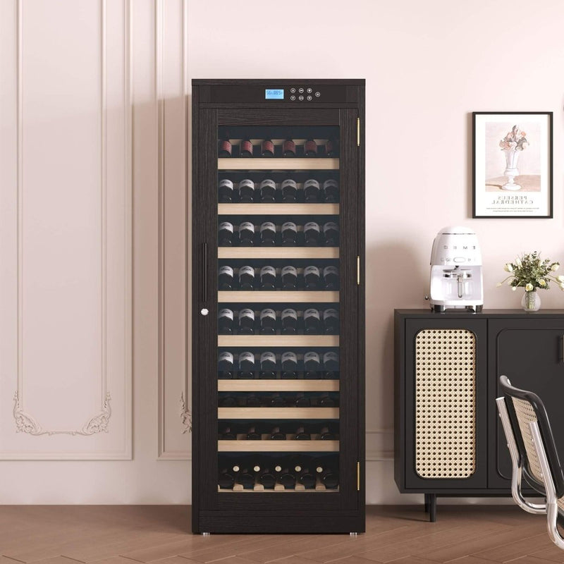 Nuvia Premium Smart Temperature - Controlled Multi - Tier Wine Cabinet For Home And Bar (SAK46361) - Bro Dreams