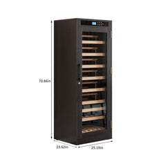 Nuvia Premium Smart Temperature - Controlled Multi - Tier Wine Cabinet For Home And Bar (SAK46361) - Bro Dreams