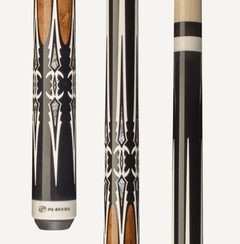 Players Black & Antique Maple Wrapless Cue - Bro Dreams