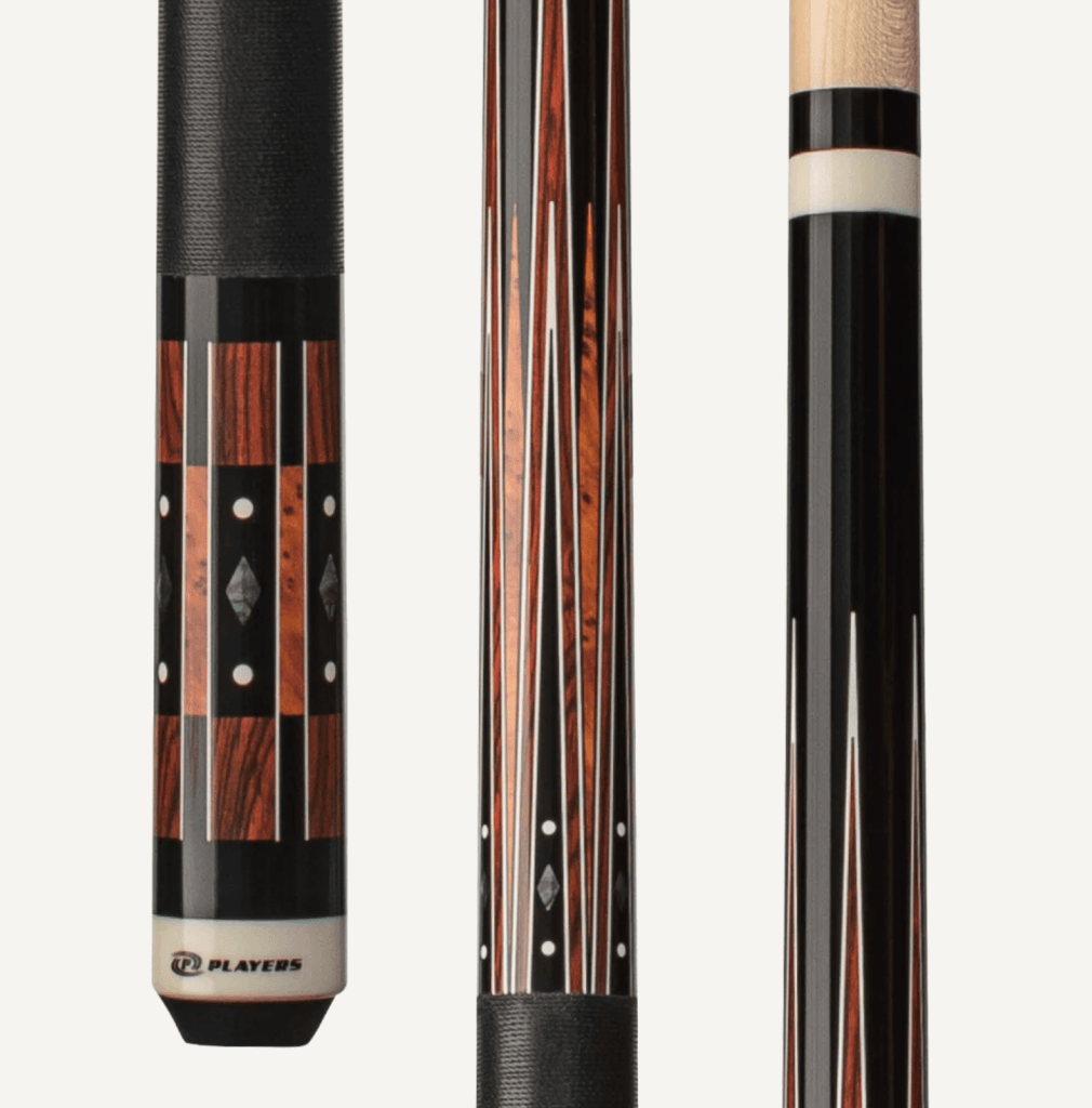 Players Black & Cocobolo Cue With Black Linen Wrap - Bro Dreams