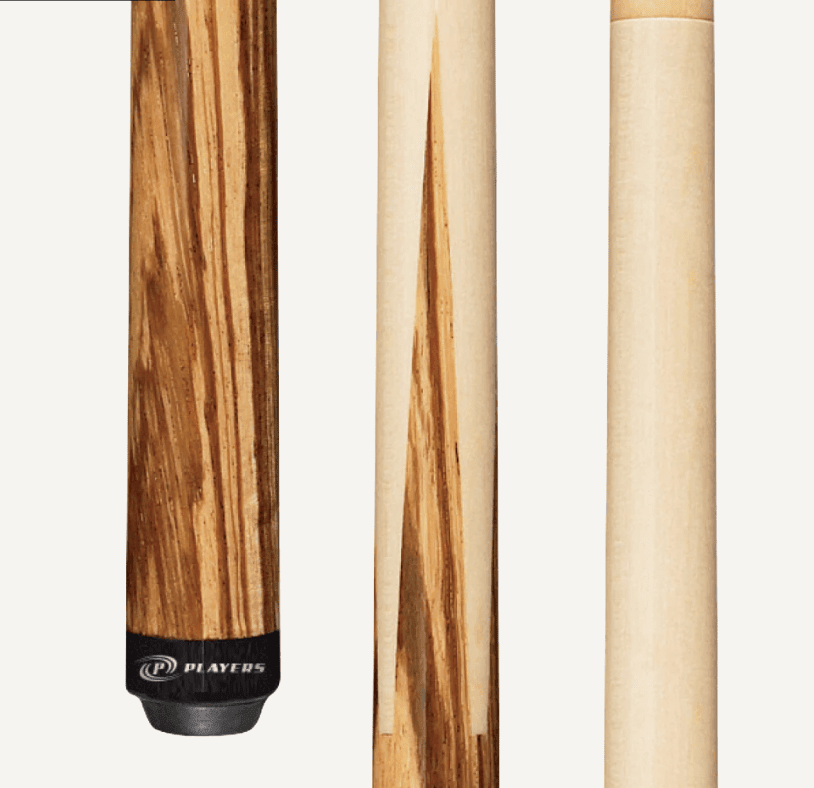 Players Zebrawood Sneaky Pete Wrapless Cue 21oz - Bro Dreams