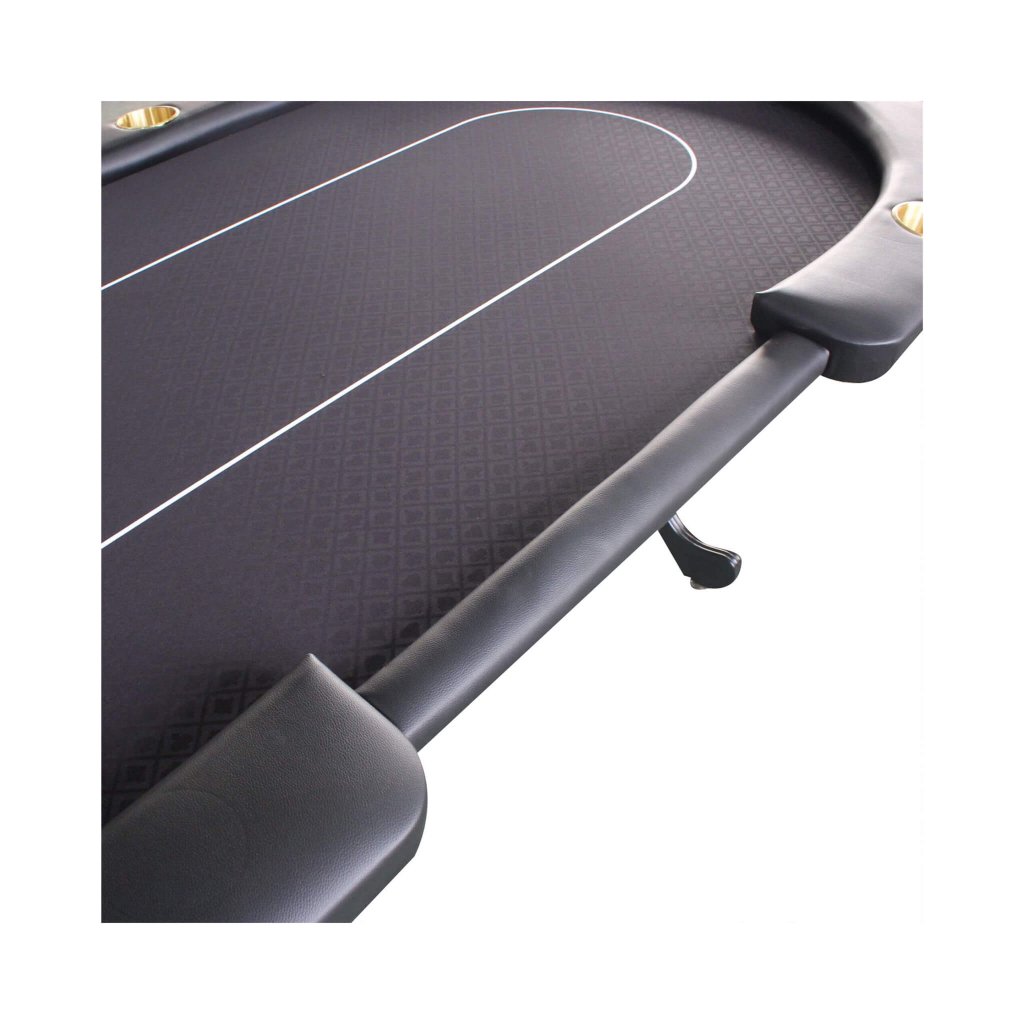 Premium 96 - Inch 10 - Player Oval Poker Table With Cup Holders (SAK51874) - Bro Dreams
