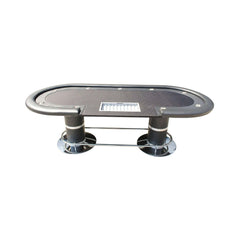 Premium 96 - Inch Oval Poker Table With Racetrack And Chips Tray (SAK66823) - Bro Dreams