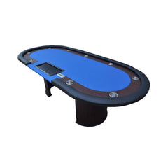 Premium 96 - Inch Poker Table With U Shape Legs, Drox Box, Chips Tray (SAK40152) - Bro Dreams