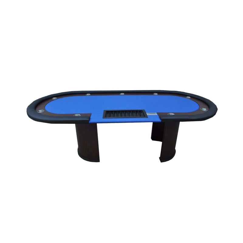 Premium 96 - Inch Poker Table With U Shape Legs, Drox Box, Chips Tray (SAK40152) - Bro Dreams