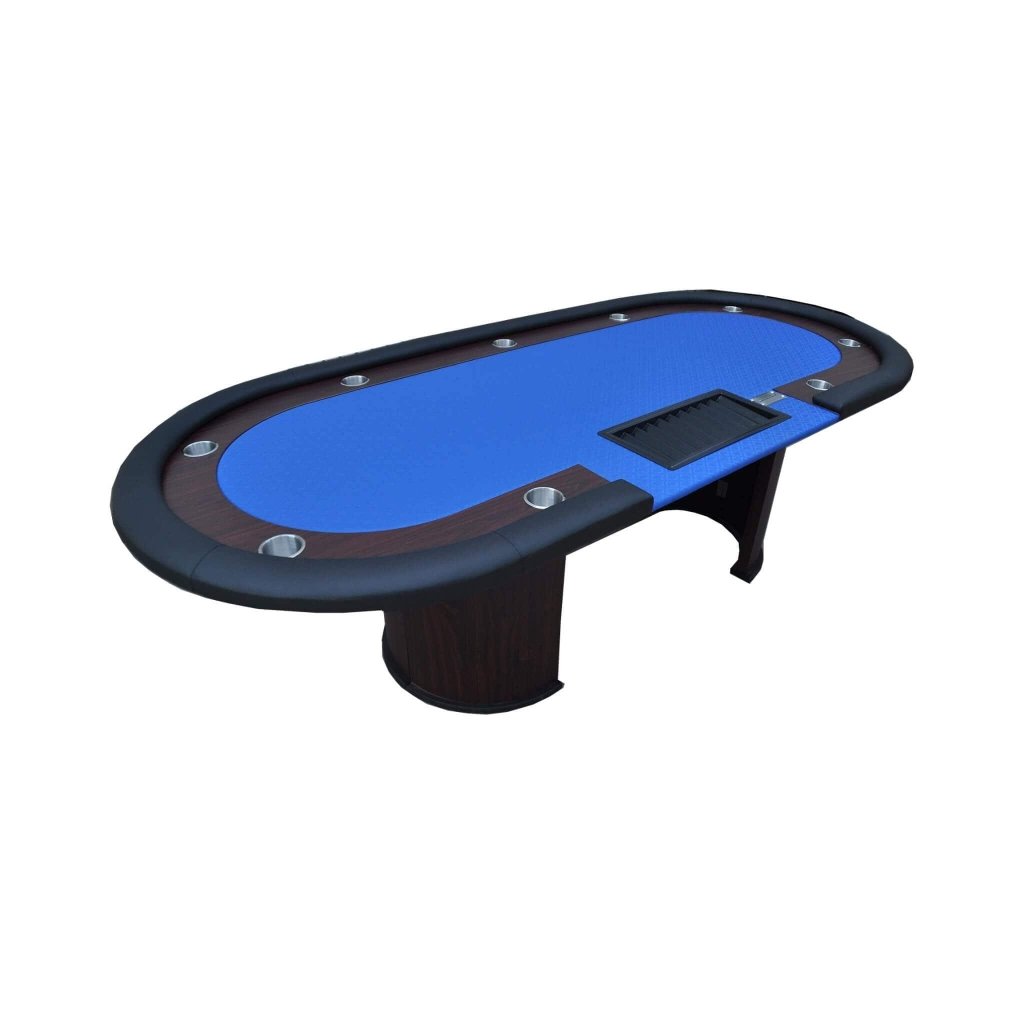 Premium 96 - Inch Poker Table With U Shape Legs, Drox Box, Chips Tray (SAK40152) - Bro Dreams