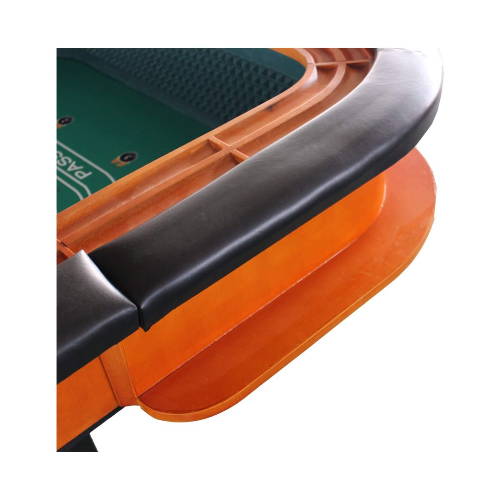 Professional 12FT Craps Table With Full Drink Rail And Padded Rim Cover (SAK76258) - Bro Dreams