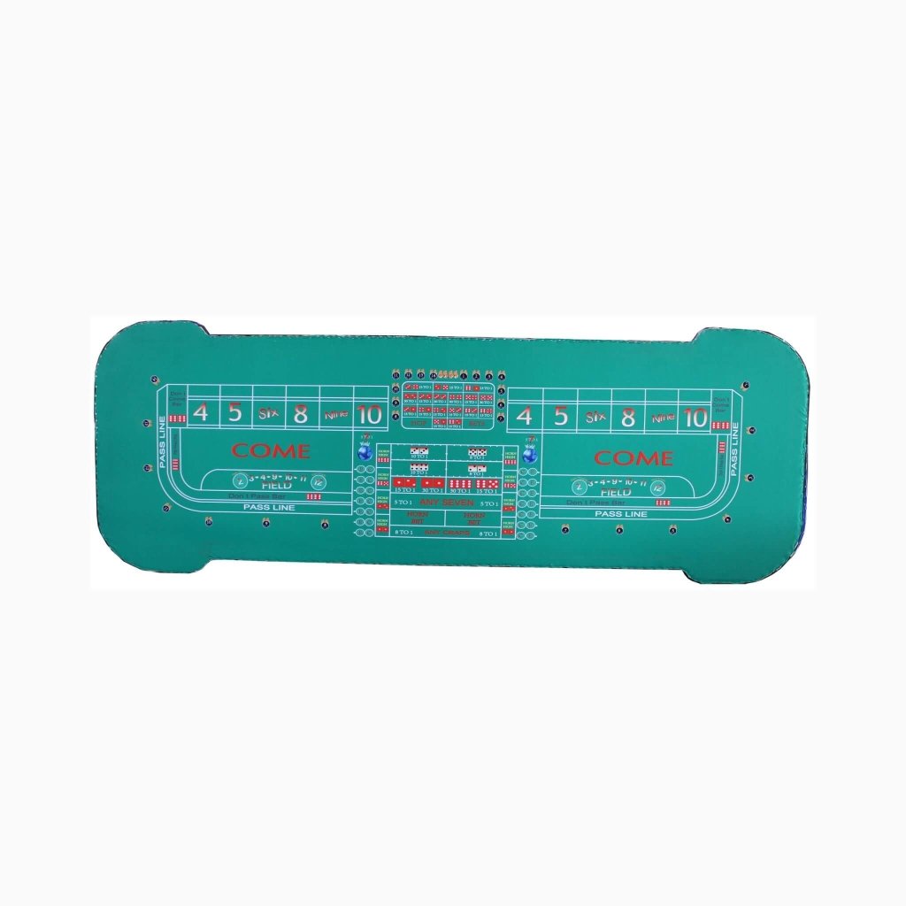 Professional 12FT Craps Table With Full Drink Rail And Padded Rim Cover (SAK76258) - Bro Dreams