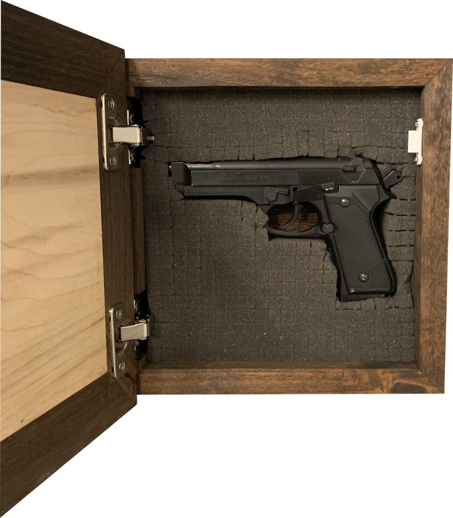 Second Amendment Hidden Gun Safe, 2nd Amendment DONT TREAD ON ME Concealment Shelf - Bro Dreams