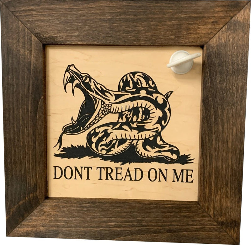 Second Amendment Hidden Gun Safe, 2nd Amendment DONT TREAD ON ME Concealment Shelf - Bro Dreams