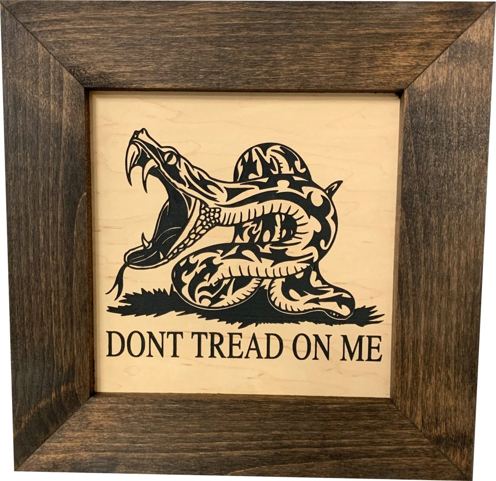 Second Amendment Hidden Gun Safe, 2nd Amendment DONT TREAD ON ME Concealment Shelf - Bro Dreams