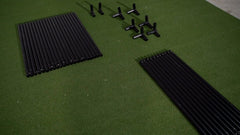 SimBox Golf Simulator Enclosure - 7 sizes, Pro + Impact Screen and Frame INCLUDES FREE SIDE BARRIERS - Bro Dreams